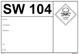 Labelling requirement for scheduled wastes. Industry Signs Schedule Waste Signs Quicksign Product Listing