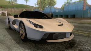 Gta san andreas ferrari f12tdf dff only mod was downloaded 10762 times and it has 10.00 of 10 points so far. Ferrari Laferrari Aperta For Gta San Andreas