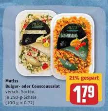 Maybe you would like to learn more about one of these? Matiss Bulgur Oder Couscoussalat Angebot Bei Rewe
