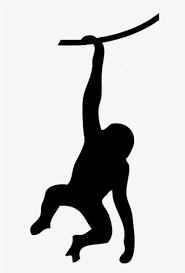 Download Swinging Monkey Silhouette Silhouette Of A Monkey Png Image For Free Search More High Quality Free Tr Swinging Monkey Animal Silhouette Monkey Icon
