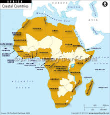 Find Out All The 38 Coastal Countries Of Africa Using Our Map Coastal Country Africa Map Africa