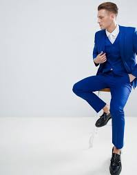 Men's suits at macy's come in all styles and sizes. Asos Design Skinny Suit Jacket In Royal Blue Asos