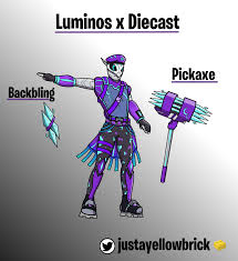 Skin Concept: Luminos x Diecast, a fusion of the two skins! : r/FortNiteBR