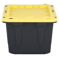 Black And Yellow Storage Bins 27 Gallon Creative Plastic Concepts Cpc17gtough Tough Box Tote Black Yellow Yellow Storage Storage Storage Bin