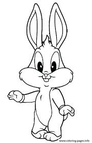 Draw a bunny coloring page. Cute Bunny Rabbit Coloring Pages Printable