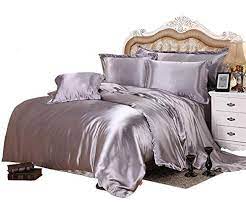 Our twin xl comforters are sized to fit the longer than normal twin sized beds many dorm rooms have for students. Sr Textiles Hotel Luxury Silk Satin 4 Piece Twin Xl Beautiful Ultrasoft Collection Silver Grey Duvet Cover Set 1 Bed Comforters Bed Sheet Sets Luxury Bedding