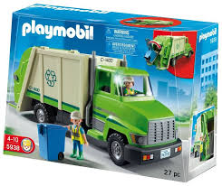 Recycling Truck Toy Green Boy Kid Play Dump Trash Waste Game Trucks