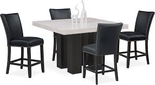Check spelling or type a new query. Artemis Counter Height Marble Dining Table And 4 Upholstered Stools Value City Furniture