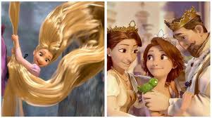 In real life, hair is heavy, especially when wet, and as anyone who has had long hair can attest, it takes forever to comb out, requires much more shampoo than usual, tangles at the slightest provocation, attacks everything in a strong wind. Transformationtuesday Which Do You Prefer Rt For Rapunzel W Long Hair Fav For Rapunzel W Short Hair Tangled Disney Music Scoopnest
