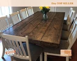 Farmhouse Table Farm House Trestle Table Dark Farm House Etsy In 2020 Large Farmhouse Table Rustic Farmhouse Table Farmhouse Dining Table
