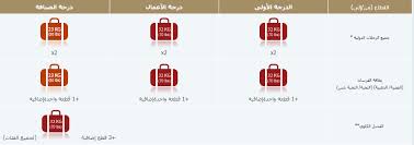 جدول الاوزان المسموح بها في خطوط الطيران السعودية الاماراتية المرسال