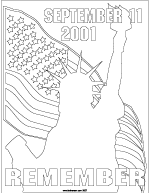 Remember September 11 9 11 Poster Remembering September 11th Coloring Pages September 11