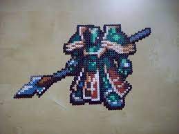 23х33 cm 25 solid colors + 14 blends of them, dmc used stitches: Fire Emblem S General By Ioakanan Fire Emblem Pixel Art Design Perler Bead Art