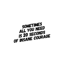 Posted on october 17, 2019 by berkey, melissa. 20 Seconds Of Insane Courage