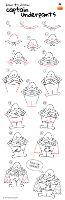 How To Draw Captain Underpants Http Www Letsdrawkids Com Captain Underpants Creative Kids Crafts Step By Step Drawing