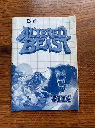 Altered Beast Sega Master System Genesis Instruction Manual Only | eBay