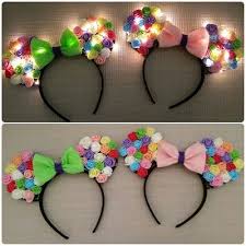 How to make disney ears at home! Disney Crafting Part 5 Light Up Minnie Ears The Boeck Family Diy Disney Ears Diy Mickey Ears Disney Crafts