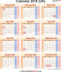 2018 Calendar Uk Free Printable Calendar Templates Calendar Uk Printable Calendar Template