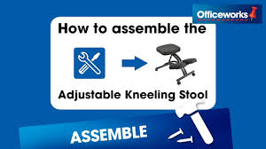 Gift guides for her for him. Adjustable Kneeling Stool Black Officeworks