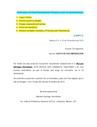 Modelos y ejemplos de cartas de recomendación personal y via cartasdepresentacion.net. Como Hacer Una Carta De Recomendacion Personal