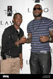 NBA players Chris Paul and LeBron James hosts at TAO's nightclub Lavo Vegas  in the Palazzo Hotel and Casino Las Vegas, Nevada Stock Photo