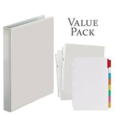 Print what you need and when you need them right on your high speed copiers, laser or inkjet if you're working with piles of paper, legal documents or lots of photos, custom. 3 Ring Binder 1 Inch With 20 Top Loading Poly Clear Sheet Protectors And Big Tab Insertable Extra Wide Dividers 8 Multi Color Tabs Value Pack White Ring Binder Buy Online In Botswana At