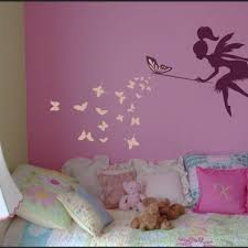 Whimsy Fairy With Butterfly Wand Vinyl Wall Decal Sticker Butterflies Choose Your Own Colors 3 Wall Decals Girls Room Girl Room Wall Decor Fairy