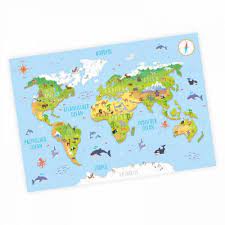 Din a3 weltkarte kinder pdf : Bezaubernde Kinder 3d Weltkarte A3 420 X 297 Mm