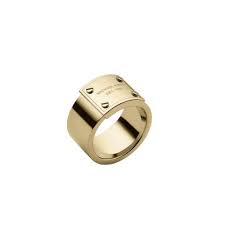 Michael kors maakt gebruik van speciale maten: New Michael Kors Pave Rose Gold Tone Arrow Ring On Sale