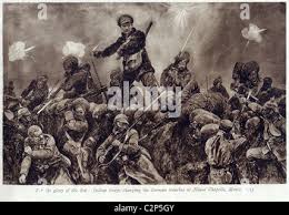 Indian soldiers trench hi-res stock ...