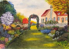 Check spelling or type a new query. English Garden Painting By Brian Pounder Artmajeur