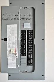 Siemens electrical panel schedule template. Color Coding Your Circuit Breaker Box First Home Love Life