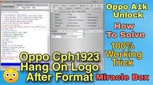 Miracle box support only chinese mobile phone repair services, but if you're looking for an icloud unlock tool, you can get many tools here free download. Oppo A1k Format Miracle Box For Gsm