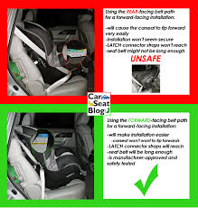 Using The Wrong Belt Path To Install Your Forward Facing Carseat Can Be Dangerous Car Seats Belt Installation