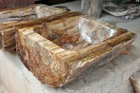 Evier En Bois Petrifie Wood Sink Petrified Wood Wood