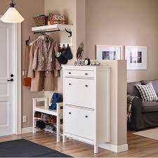 Ikea Entrance Furniture Hemnes Hat Rack Shoe Bench And Shoe Cabinet Hallway Shoe Storage Ikea Hallway Hallway Storage Ideas