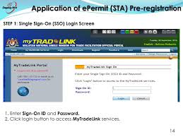 However, we managed to discover that the most significant portion of the traffic comes from malaysia (86,0%). Ppt Permit Under Strategic Trade Act Sta Electronic Permit For Strategic Trade Act Epermit Sta Powerpoint Presentation Id 641239