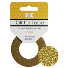 • includes 5.5 yards of glitter tape. Gold Best Creation Glitter Tape 50mm 5m Arts Crafts Tape Arts Crafts Supplies Adios Co Il
