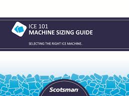 Ice 101 Machine Sizing Guide Ppt Download