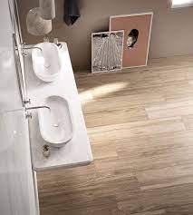 Wood floors in the bathroom, once considered impractical, are now often a realistic choice, thanks to modern materials and sealers. Wood Look Tile Flooring 2021 5 Top Ideas And Trends