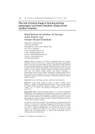 The latest tweets from air asia promos (@airasia_promos). Pdf The Role Of Brand Image In Forming Airlines Passengers Purchase Intention Study Of Iran Aviation Industry