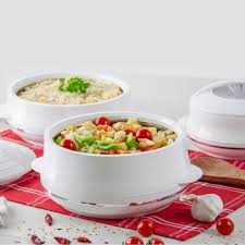 Food can keep hot for 5 hours. Insulated Serving Dishes 3pc Thermal Hot Food Containers Set Down To Science Food Container Set Hot Meals Food