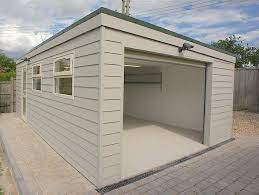 Pent Roof Garage Garage Building Plans Prefab Carport Flat Roof Shed