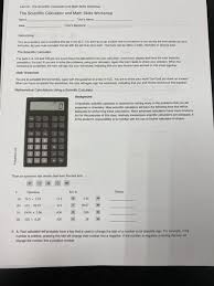 Love it cute and easy to use. Lab 04 The Scientific Calculator And Math Skills Chegg Com