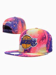 Colorful Starry Sky Los Angeles Lakers Cap Lakers Cap Nba Hats Snapback Hats