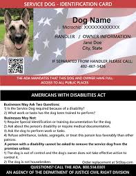 Service Dog Definition Ada Guidelines 25 Cards Service Dogs Service Dog Supplies Dog Supplies