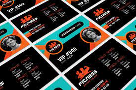If you like any of the designs below, we can create a membership card for your gym club or leisure centre based on the design, complete with your logo and any photographs. Gym Fitness Membership Card Template In Psd Ai Vector Brandpacks