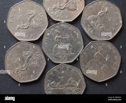 Benjamin bunny 2017 uk 50p. 50 Pence Coin Money Gbp Wahrung Des Vereinigten Konigreichs Stockfotografie Alamy