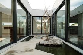 Internal Courtyard Water Garden Valadares House Architecture House Modern House Design House Design