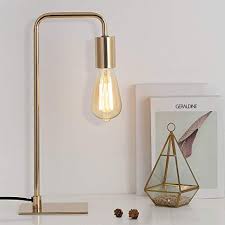 Gold Desk Lamp Edison Table Lamps Industrial Bedside Lamp For Bedroom Living Room Dorm Small In 2020 Gold Bedside Lamps Industrial Bedside Lamps Gold Desk Lamps